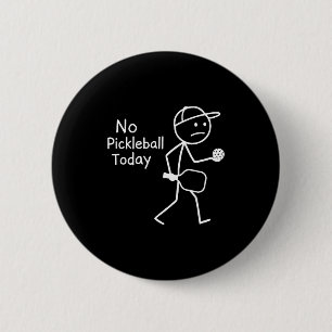 Retro pickleball pickleball sport sad figure boys 6 cm round badge
