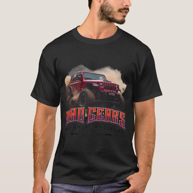 Retro Pickup Truck for Outdoor Fun 4WD Camping T-Shirt (Front)