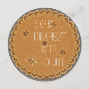 Retro Pie Party Invite