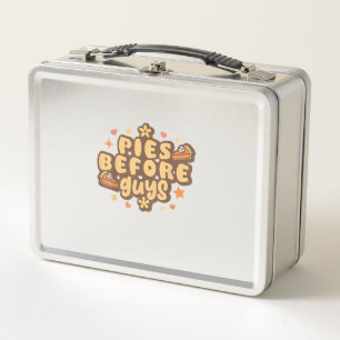 Retro Pies before Guys Funny Thanksgiving pies Metal Lunch Box