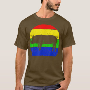 Retro Pig Vintage Pig Silhouette Farmer Animal Lov T-Shirt