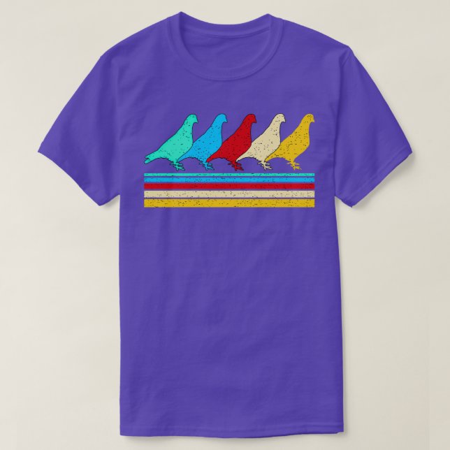 Retro Pigeon 5 T-Shirt (Design Front)