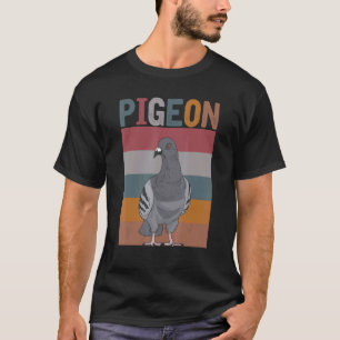 Retro Pigeon Breeder Bird Animal Pigeon Racing Pig T-Shirt