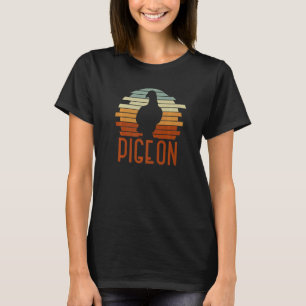 Retro Pigeon Breeder Bird Animal Pigeon Racing Pig T-Shirt