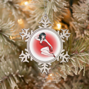 Retro Pin Up Girl Decorations Pinup Ornament