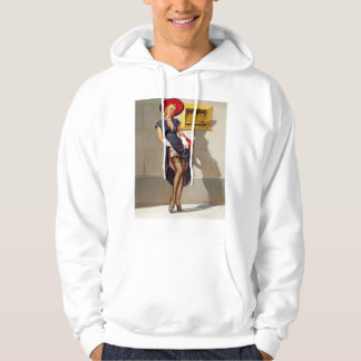 Retro Pin-Up Girl Hoodie