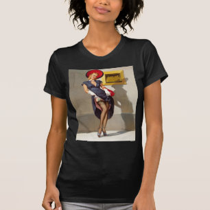 Retro Pin-Up Girl T-Shirt