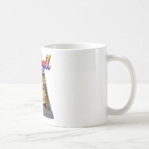 Retro Pinball Machine Design Coffee Mug