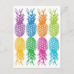 Retro Pineapple Hawaii Card