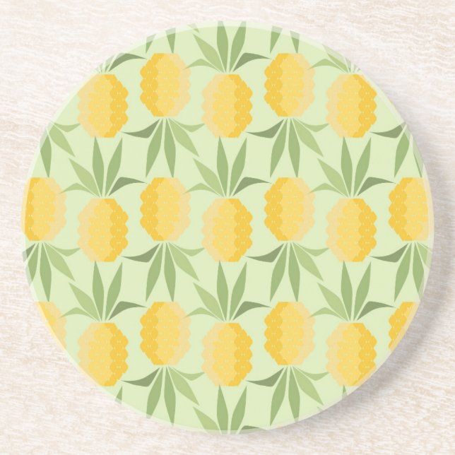 Retro Pineapples Coaster (Front)