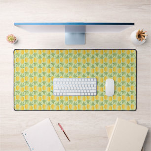 Retro Pineapples Desk Mat