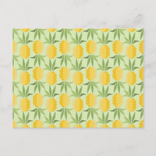 Retro Pineapples Postcard