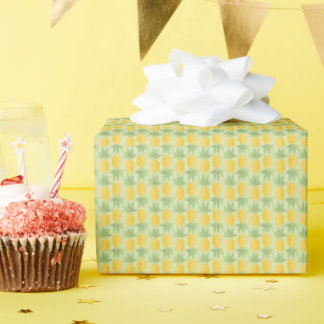 Retro Pineapples Wrapping Paper