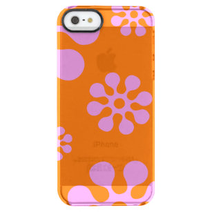 Retro Pink And Orange Flowers Phone Case