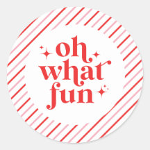 Retro Pink and Red Oh What Fun