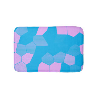 Retro Pink/Blue Bath Mat