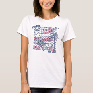 Retro Pink & Blue Salty Mama’s Beach Club 2026 T-Shirt