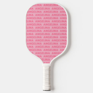 Retro Pink Custom Name Pickleball Paddle 70s