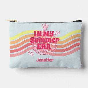 Retro Pink Disco Ball In My Summer Era  Accessory Pouch