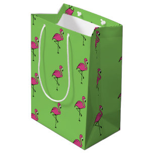Retro Pink Flamingo Gift Bag