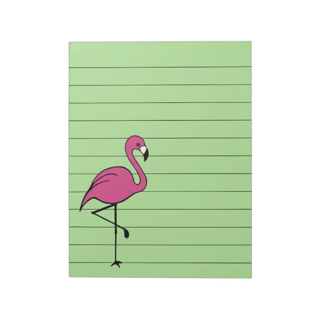 Retro Pink Flamingo To Do List Notepad Gift (Rotated)
