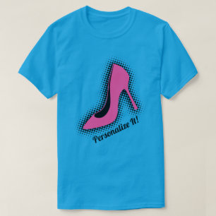 Retro Pink High Heel Shoe T-Shirt