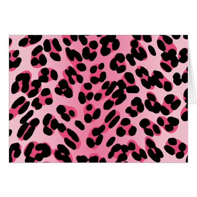 Retro Pink Leopard Print (Front Horizontal)