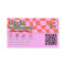 Retro Pink Orange QR Code Groovy Checkered Unique