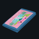 Retro Pink Palm Springs Photo Wallet<br><div class="desc">Between the pink background, turquoise mid century modern home, and the classic 1950s car, this design couldn’t be more Palm Springs if it said it in the clouds. Oh, wait, it does say it in the clouds! The blue and teal stone of the house is offset by the sputnik light...</div>