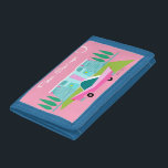 Retro Pink Palm Springs Photo Wallet<br><div class="desc">Between the pink background, turquoise mid century modern home, and the classic 1950s car, this design couldn’t be more Palm Springs if it said it in the clouds. Oh, wait, it does say it in the clouds! The blue and teal stone of the house is offset by the sputnik light...</div>