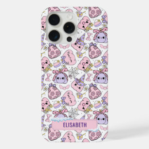 Retro Pink Pastel Halloween Pumpkin Phone Cases