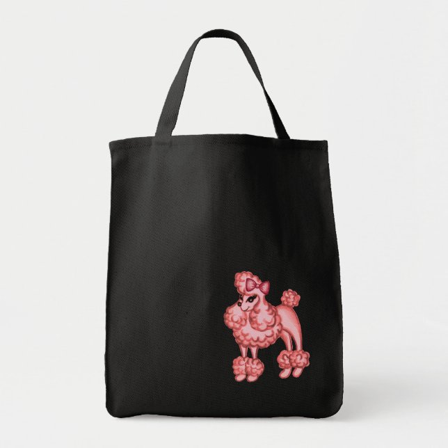 Retro Pink Poodle Bag (Front)