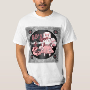 Retro Pink Poodle T-Shirt
