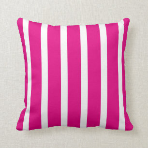 Retro PINK Stripes Cushion