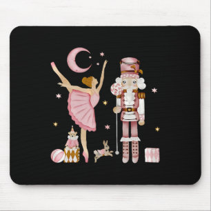 Retro Pink Sugar Plum Fairy Nutcracker Christmas C Mouse Mat
