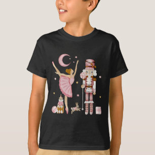 Retro Pink Sugar Plum Fairy Nutcracker Christmas C T-Shirt