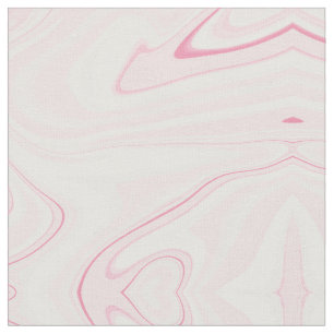 Retro Pink Swirl Liquid Painting Aesthetic Design Fabric