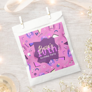 Retro Pink Tamagotchi Birthday Favour Bags