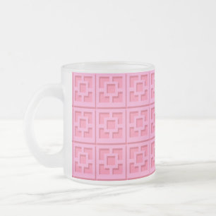 Retro Pink Trellis Mug