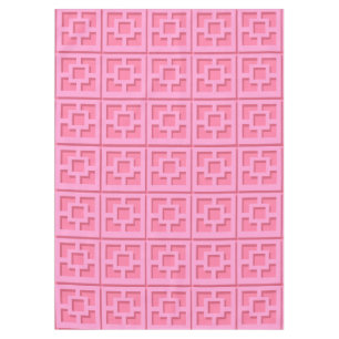 Retro Pink Trellis Tablecloth
