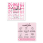 Retro Pink Trendy Sugar Cookies Care Instructions