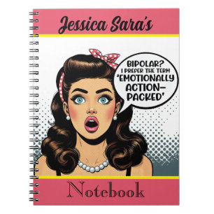 Retro Pinup_ Action Packed Notebook