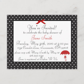 Retro Pinup Baby Shower Invitation