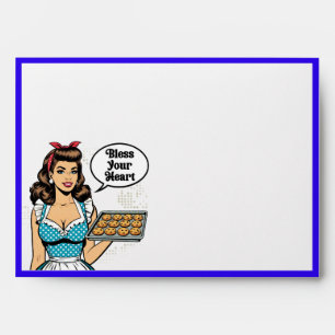 Retro Pinup_ Bless Your Heart Envelope