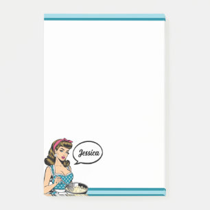 Retro Pinup_ Hey Darlin Post-it Notes