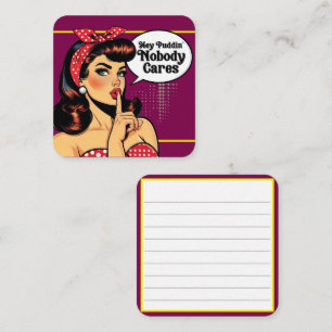 Retro Pinup_ Hey Pudding Enclosure Card