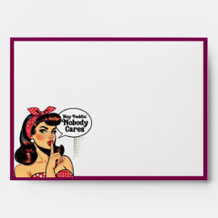 Retro Pinup_ Hey Pudding Envelope