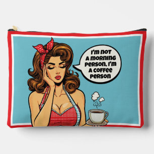 Retro Pinup_ Morning Person Accessory Pouch