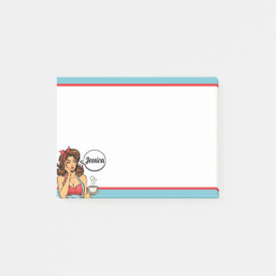 Retro Pinup_ Morning Person Post-it Notes