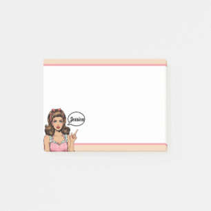 Retro Pinup_ Not Wrong Post-it Notes